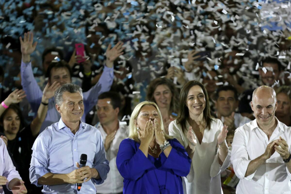Freire, Macri, Carrió, Vidal y Rodríguez Larreta, en un clima festivo