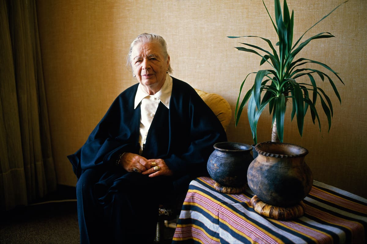 French Writer Marguerite Yourcenar (Photo by Pascal Parrot/Sygma/Sygma via Getty Images)