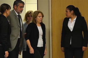 Freydoz, ayer al entrar al juzgado; hasta ahora no habló, Foto: gentileza josé luis pierroni