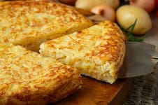 Frico friuliano, tortilla de papa sin huevo