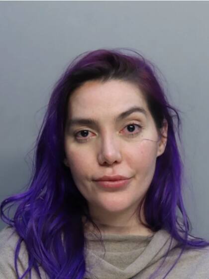 Frida Sofía estuvo detenida en Miami por alterar el orden público y por resistirse a la autoridad Crédito: Miami Dade County)
