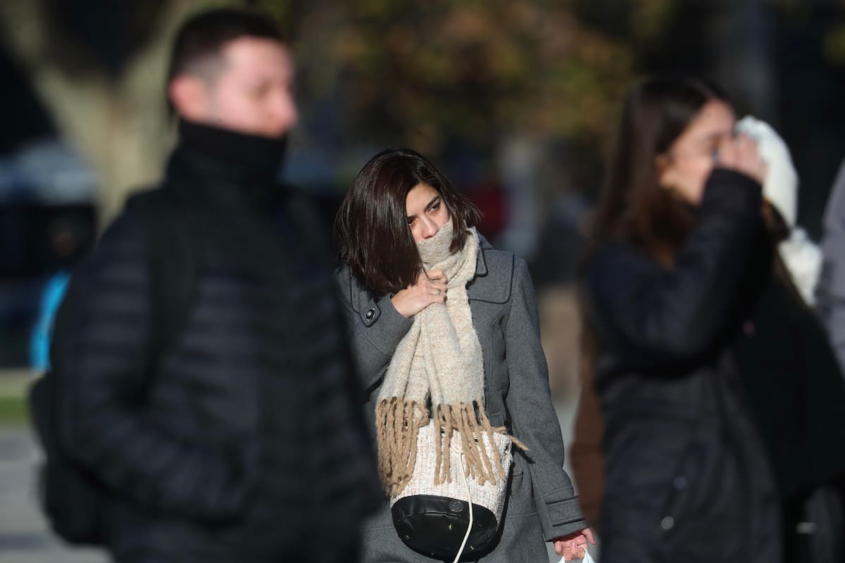 Frío en la ciudad de Buenos Aires