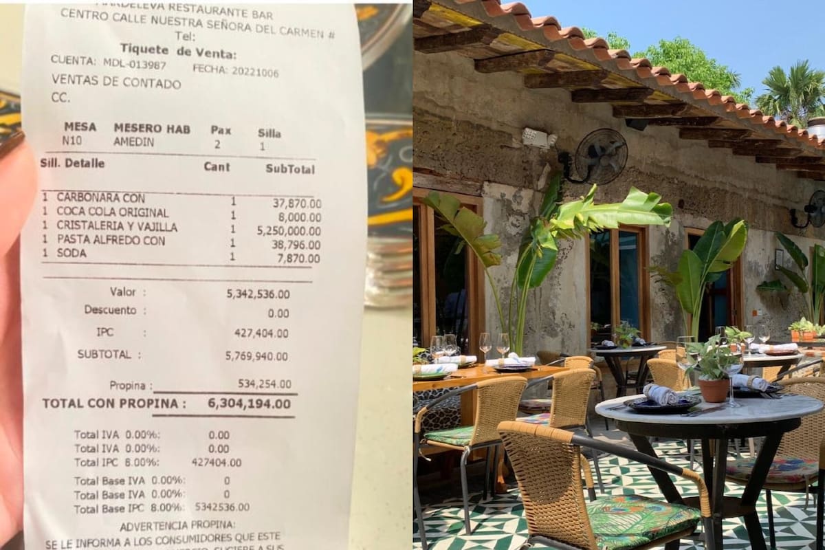 Fue a comer a un restaurante y le cobraron un insólito recargo; la clienta lo contó en las redes sociales