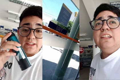 Fue a la farmacia a comprar un desodorante y se llevó una insólita sorpresa (Captura video)