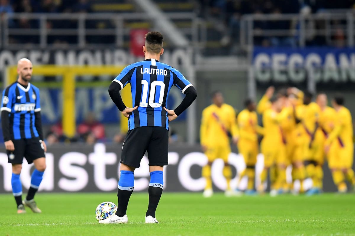 Fue derrota y decepción para Inter y Lautaro Martínez; los italianos perdieron por 2-1 en su cancha con los suplentes de Barcelona