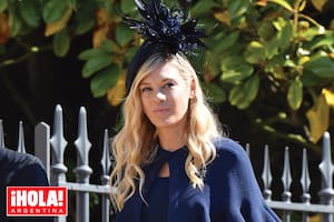 Fue la novia de Harry entre 2004 y 2011 y mantienen una excelente relación. Aquí la vemos llegando, el 19 de mayo de 2018, a la boda de su ex y Meghan Markle.