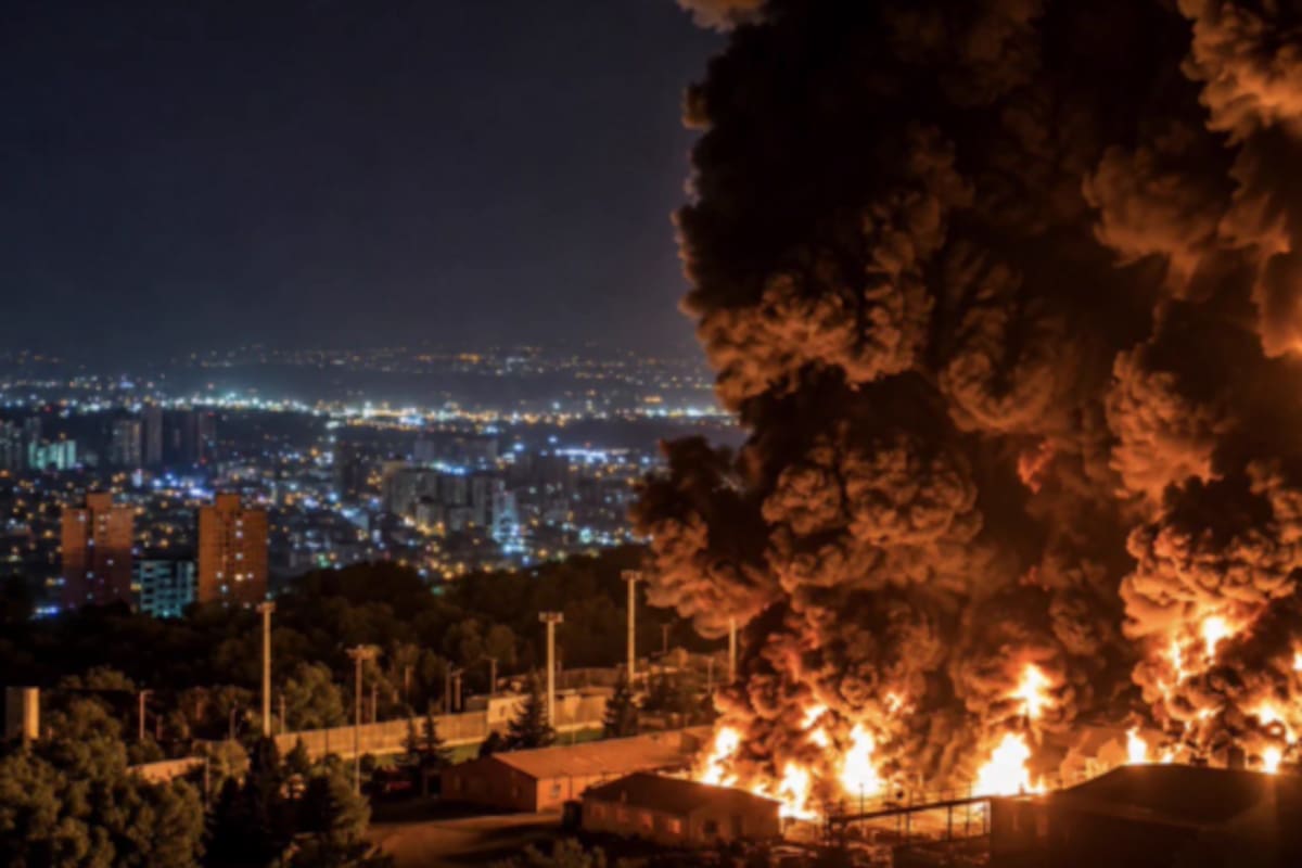 Fuego en Irán tras los ataques estadounidenses