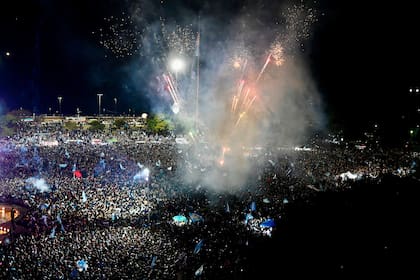 Fuegos artificiales en Rosario