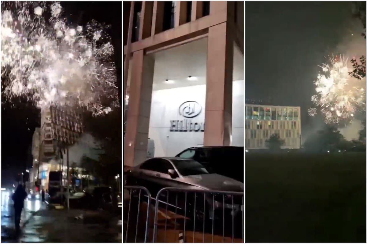 Fuegos artificiales para que los jugadores del Chelsea no puedan descansar (Foto: Captura de video)
