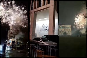 Fuegos artificiales para que los jugadores del Chelsea no puedan descansar (Foto: Captura de video)