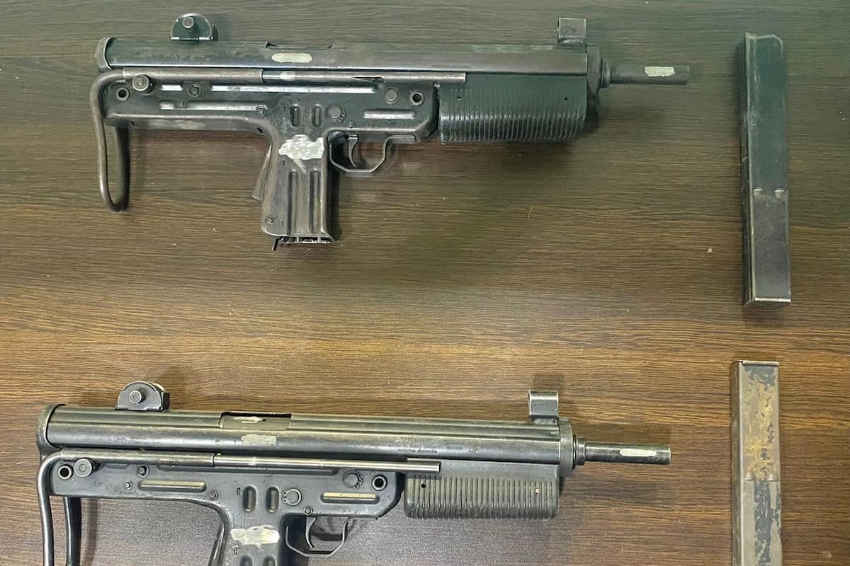 Fueron decomisados dos ametralladoras FMK3