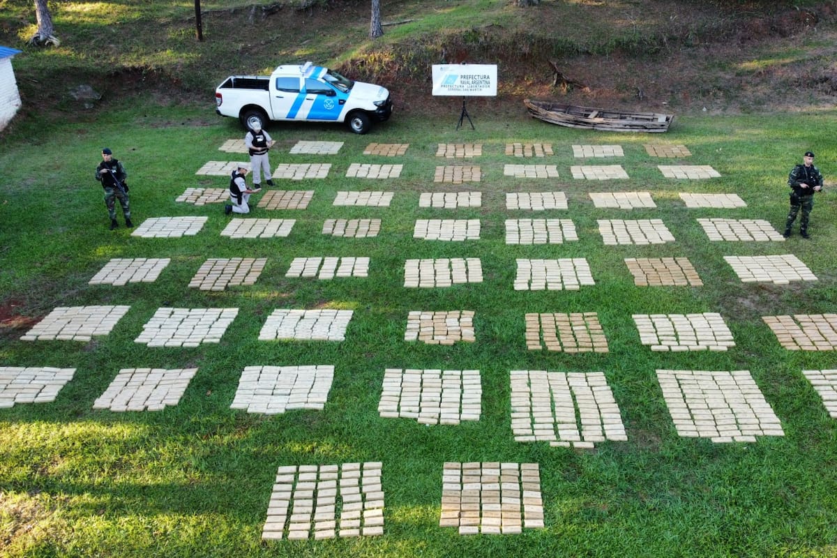Fueron incautados más de 1500 kilos de marihuana