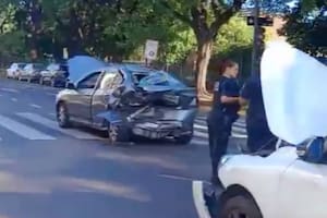 Fuerte choque en Libertador y Maure.