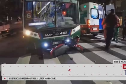 Fuerte choque en pleno centro porteño.