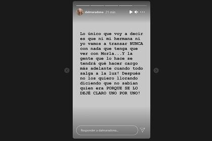 Fuerte denuncia de Dalma Maradona contra Matías Morla