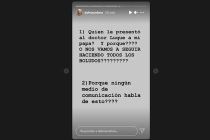 Fuerte denuncia de Dalma Maradona contra Matías Morla