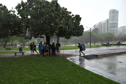 Fuerte tormenta en la ciudad de Buenos Aires