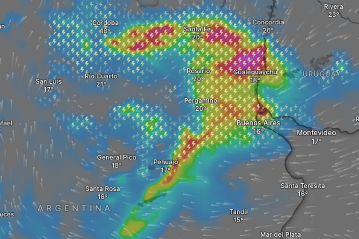 Fuertes lluvias llegaron al AMBA este miércoles