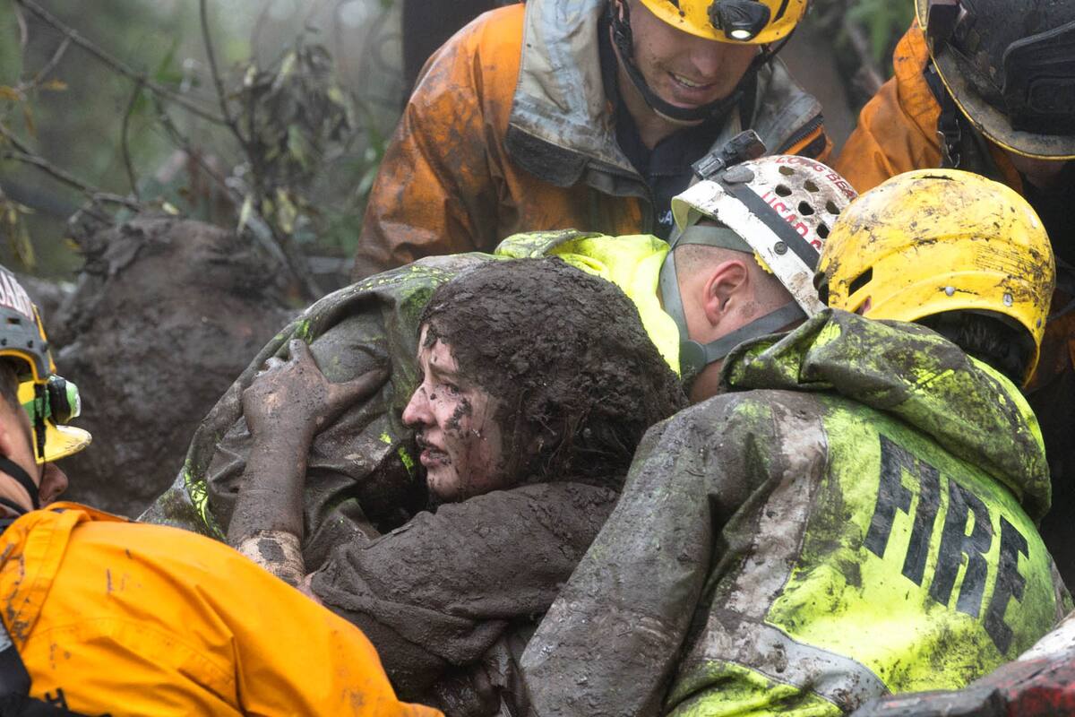 Fuertes lluvias provocaron deslizamientos de tierras en California