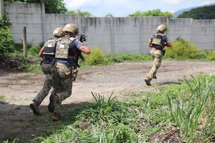 Militares argentinos en ejercicios con otros países