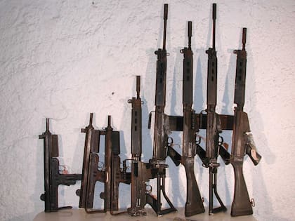 Fusil FAL secuestrado en una favela de Río de Janeiro