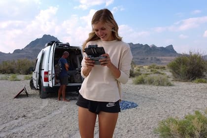 Gabby Petito. y Brian Laundrie en una imagen de American Murder. (foto: cortesía Netflix © 2025)