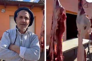 Tenía carne afuera de su casa, llegó la policía luego del llamado de vecinos y su respuesta generó un gran revuelo