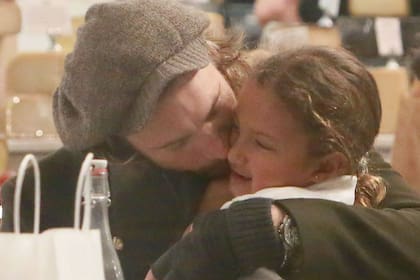 Gabriel Aubry con su hija Nahla