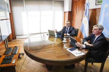 Gabriel Bermúdez y Mario Meoni