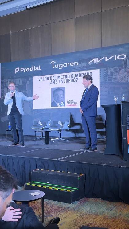 Gabriel Brodsky, de Predial, junto a Claudio Zuchovicki