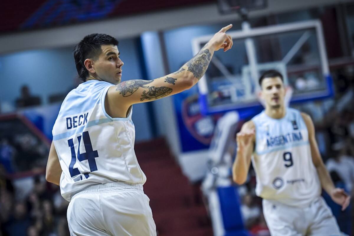 Gabriel Deck, que llegó con lo justo al torneo, fue el goleador argentino en la victoria sobre Chile