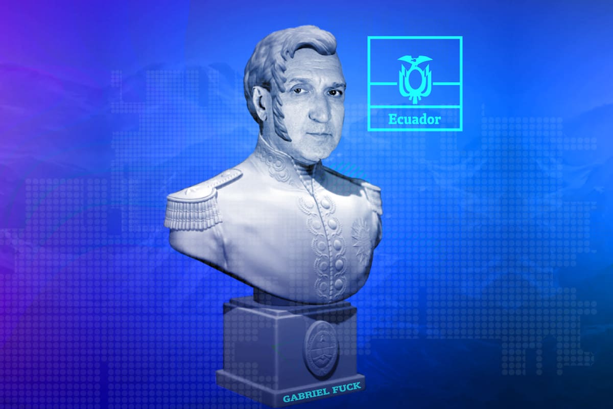 Gabriel Fuks prepara su desembarco, con estatua, en Ecuador