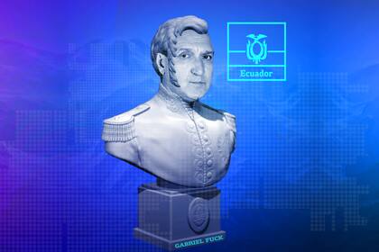 Gabriel Fuks prepara su desembarco, con estatua, en Ecuador