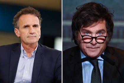 Gabriel Katopodis y Javier Milei.