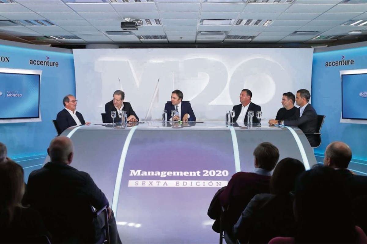 Gabriel López (Ford), Federico Rava (Telefónica), José Del Rio (la nacion), Henry Seeber (American Express), Carlos Pérez (BBDO) y Axel Labourt (Corteva)