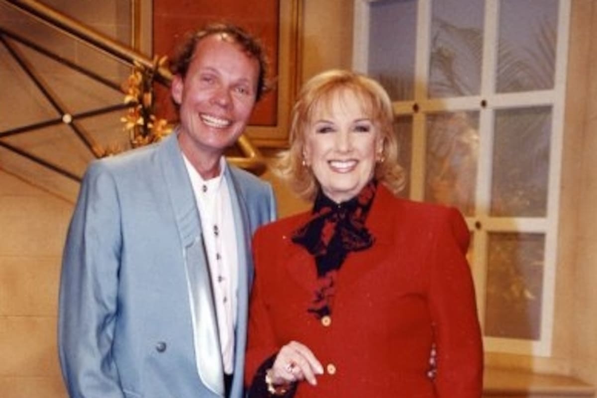 Gabriel Rugiero junto a Mirtha Legrand