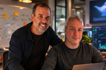 Gabriel Sánchez y Pablo Curello desarrollaron una plataforma llamada Genio Contable que automatiza el proceso de liquidación impositiva