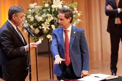 Gabriel Sánchez Zinny al jurar como integrante del gabinete de Jorge Macri en la ciudad