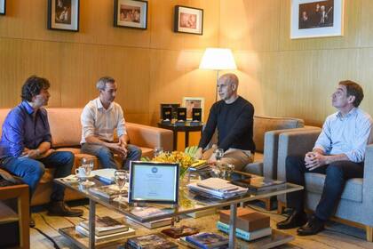 Gabriel Solano se reunió esta tarde con Horacio Rodríguez Larreta y Diego Santilli