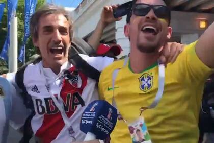 Gabriel viajó a Rusia pero hincha por River