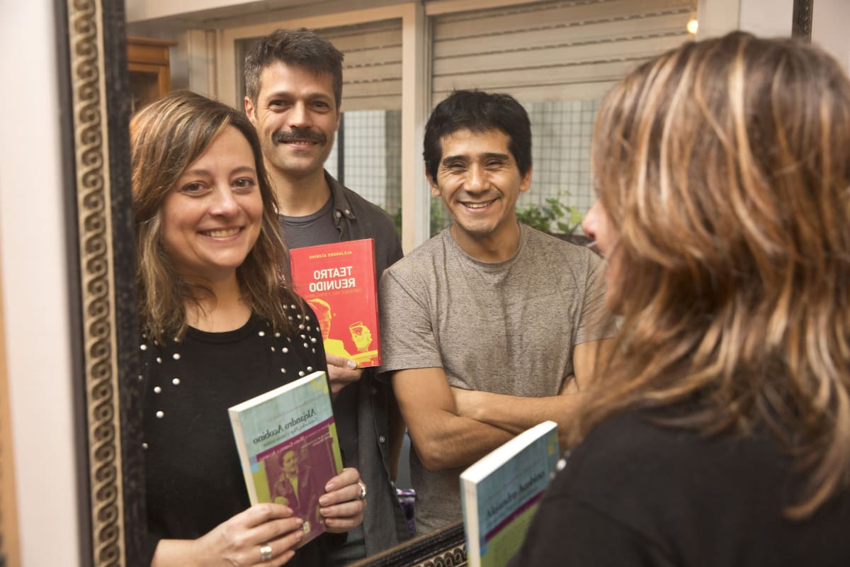 Gabriela Acobino, Germán Rodríguez y Osqui Guzmán