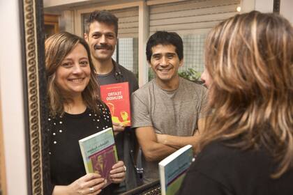 Gabriela Acobino, Germán Rodríguez y Osqui Guzmán