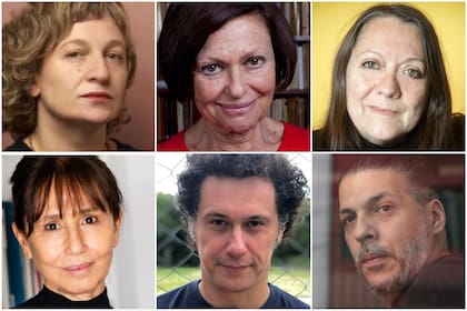 Gabriela Borrelli, Liliana Heker, Susana Villalba, Esther Cross, Ricardo Romero y Juan Mattio