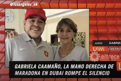 Gabriela Caamaño, la mano derecha de Diego Maradona en Dubai