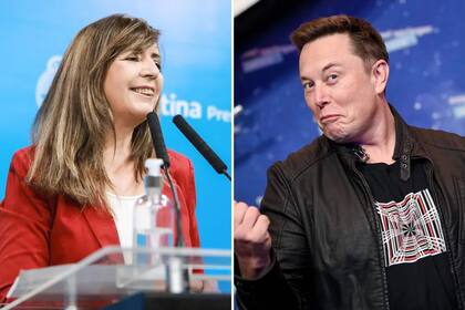 Gabriela Cerruti y Elon Musk