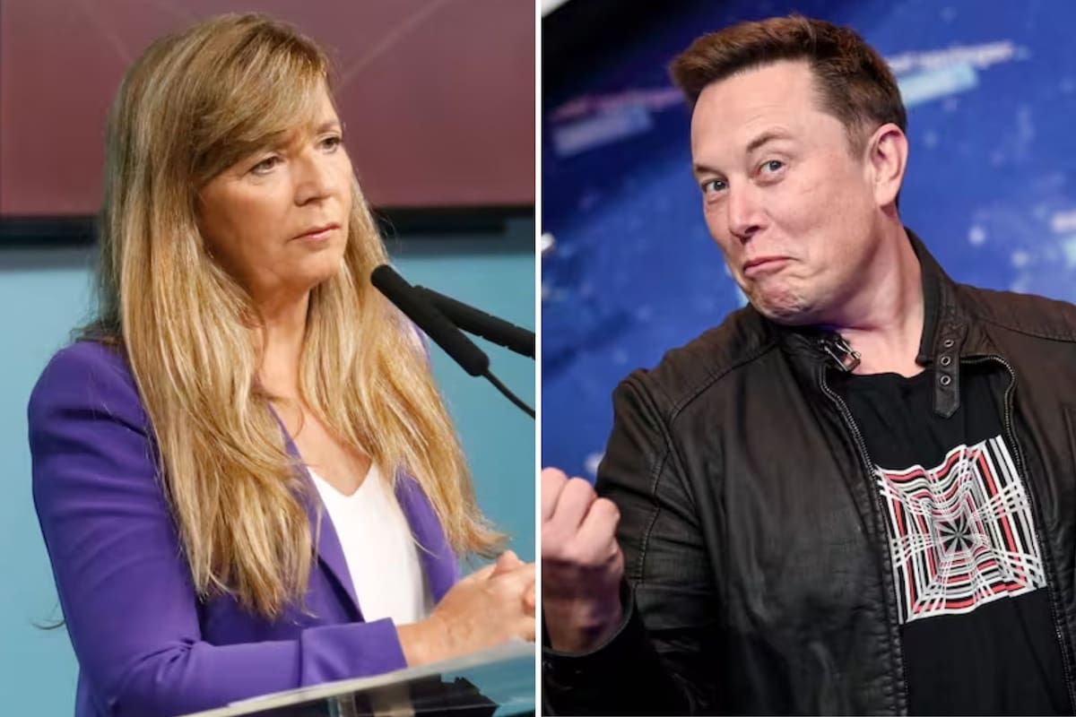 Gabriela Cerruti y Elon Musk