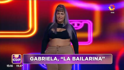 Gabriela inició el programa con un peso de 98,4 kilogramos