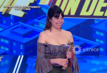 Gabriela, la manicurista de 32 años, ganó la llave y competirá en la final por el departamento (Foto: Captura eltrece)