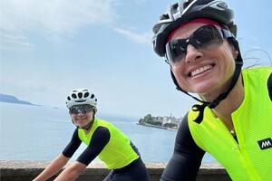 Gaby Sabatini compartió un paseo en Italia con ciclistas paralímpicos argentinos y emocionó a todos