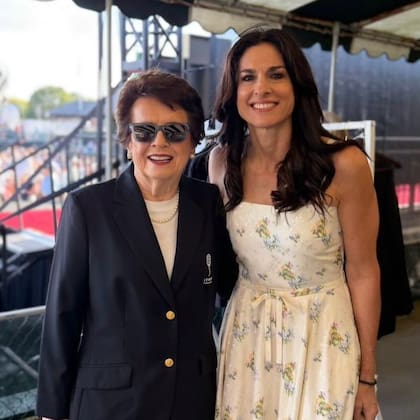 Gabriela Sabatini junto a la extenista estadounidense Billie Jean King
(Foto: Instagram @sabatinigaby)